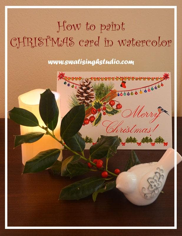 Christmas Card in watercolor