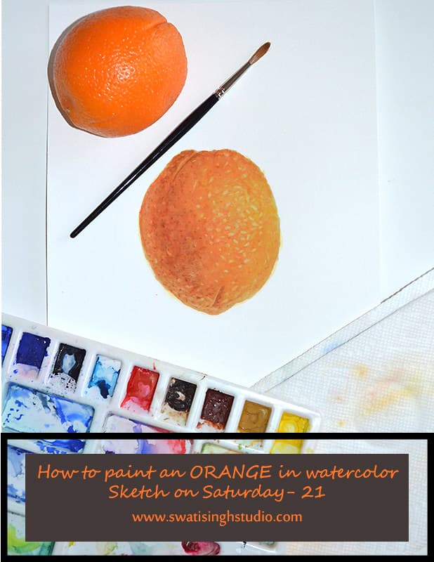 Orange in Watercolor